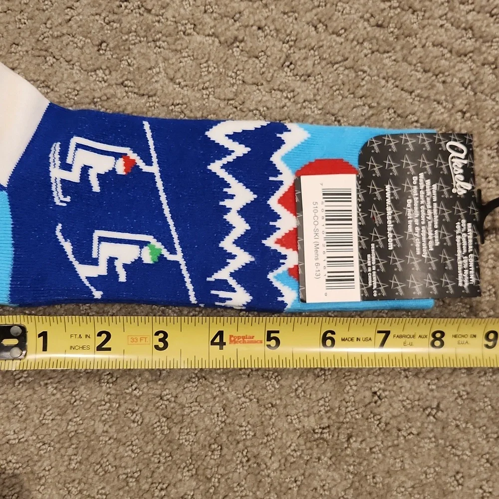 NEW Blue Mountain Ski Socks Mens ONE SIZE